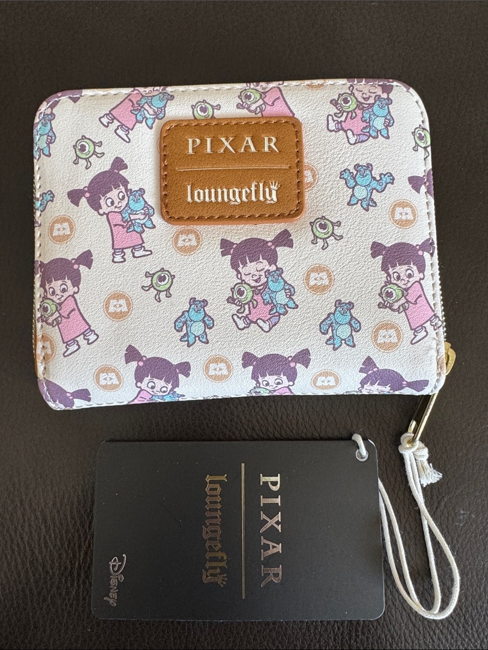 Pixar x Loungefly Disney Monsters Inc Boo Dolls Zipper Wallet NWT